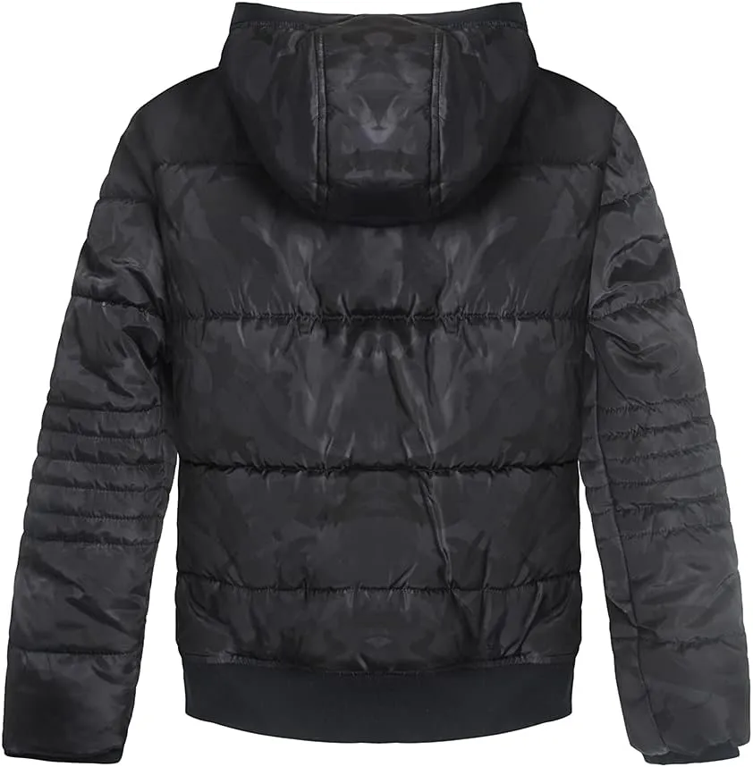 SNOW DREAMS Boys Winter Coat Ski Jacket Puffer Fleece Lined Waterproof Camouflage Warm Hooded Outerwear