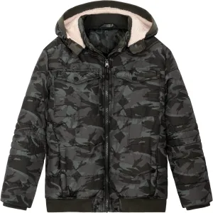 SNOW DREAMS Boys Winter Coat Ski Jacket Puffer Fleece Lined Waterproof Camouflage Warm Hooded Outerwear