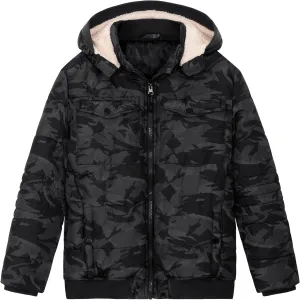 SNOW DREAMS Boys Winter Coat Ski Jacket Puffer Fleece Lined Waterproof Camouflage Warm Hooded Outerwear