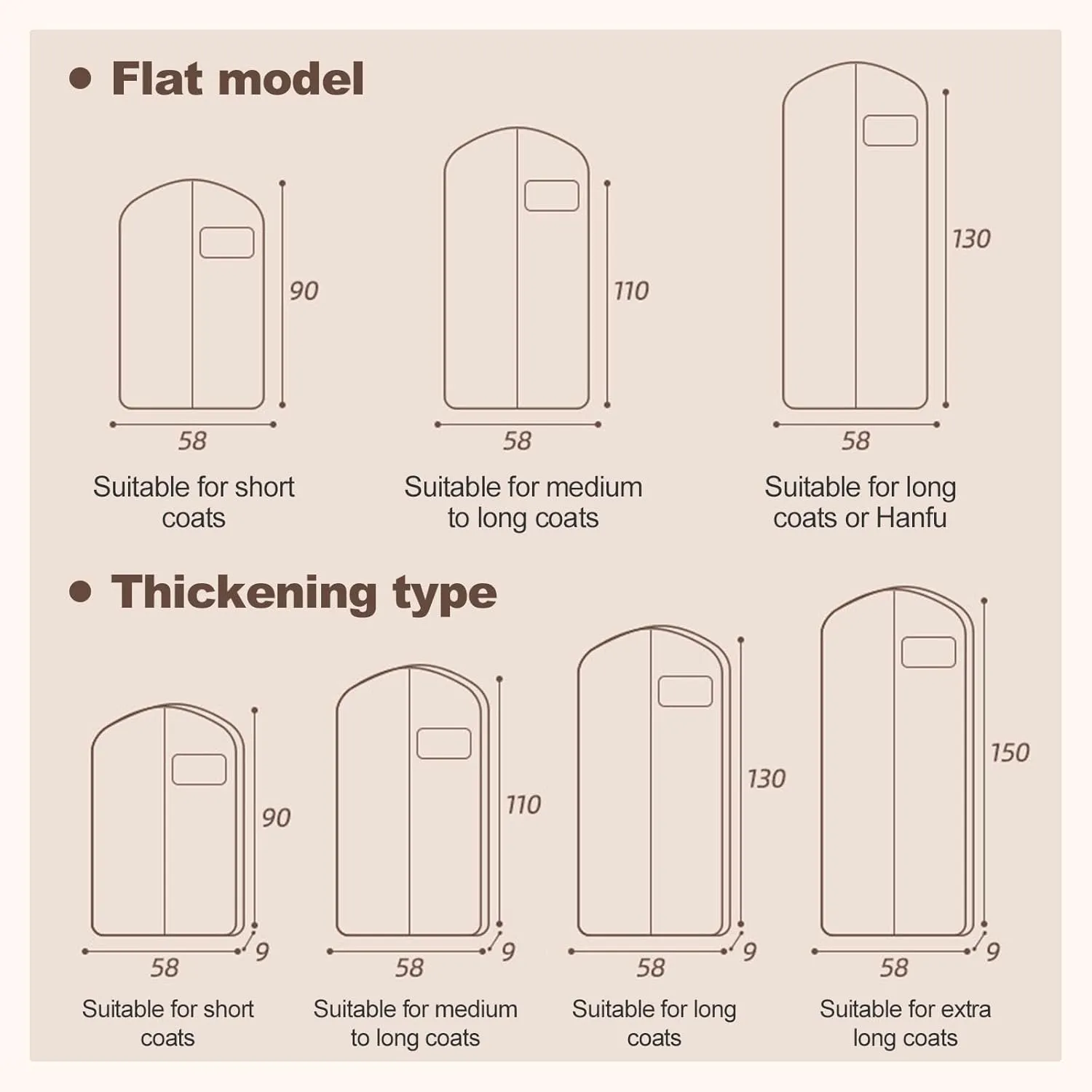 Space Saving Hanging Garment Bag with Self Compression Zipper, 2025 New Creative Closet Clothes Storage Bags, Household Hanging Clothes Dust Cover for Coats,Down,Jackets,Suits (Blue, Large)