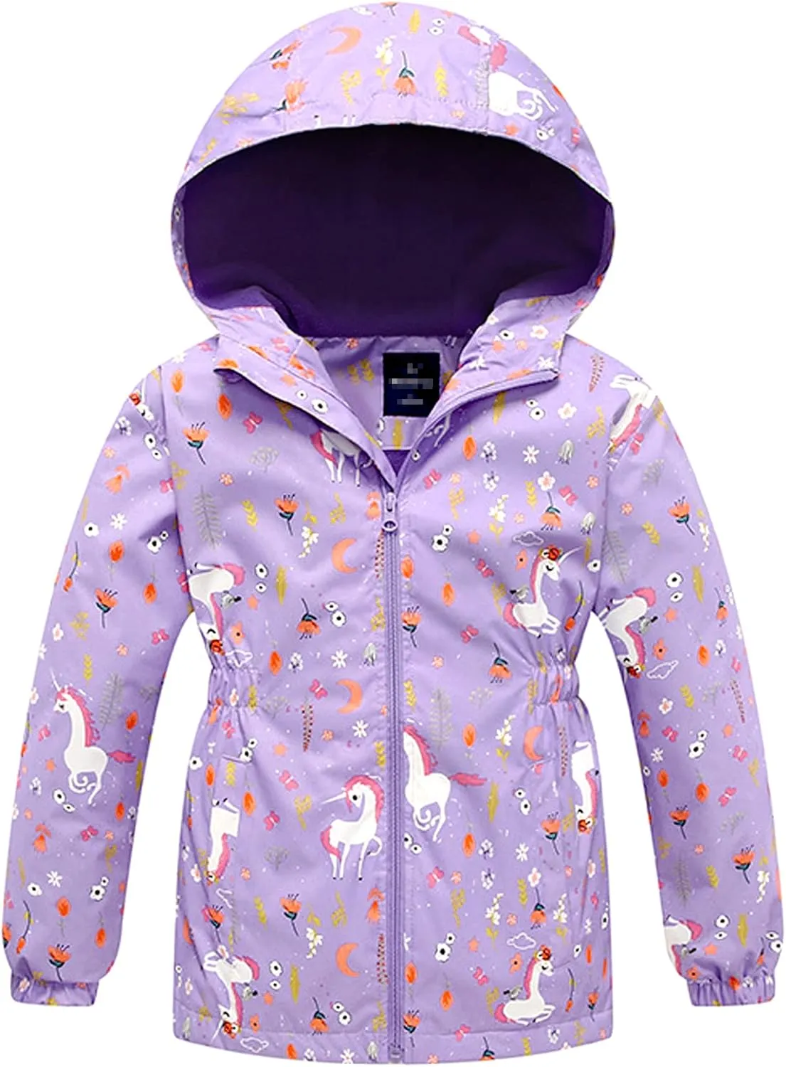 Sport Specific Clothing Hooded Girls Windproof Jacket Hiking Outdoor Recreation Coats Zip Up Kids Trench Outerwear