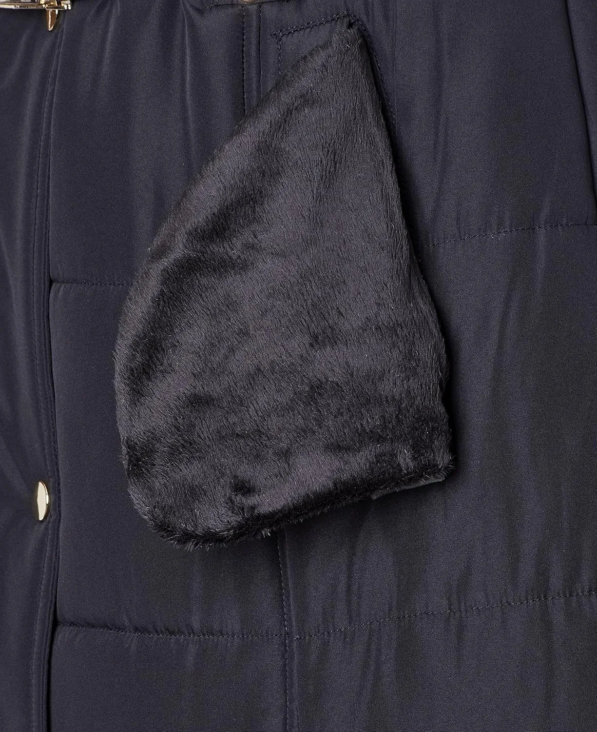 Sportoli Jackets for Women Down Alternative Parka Longer Winter Puffer Coat with Fur Hood