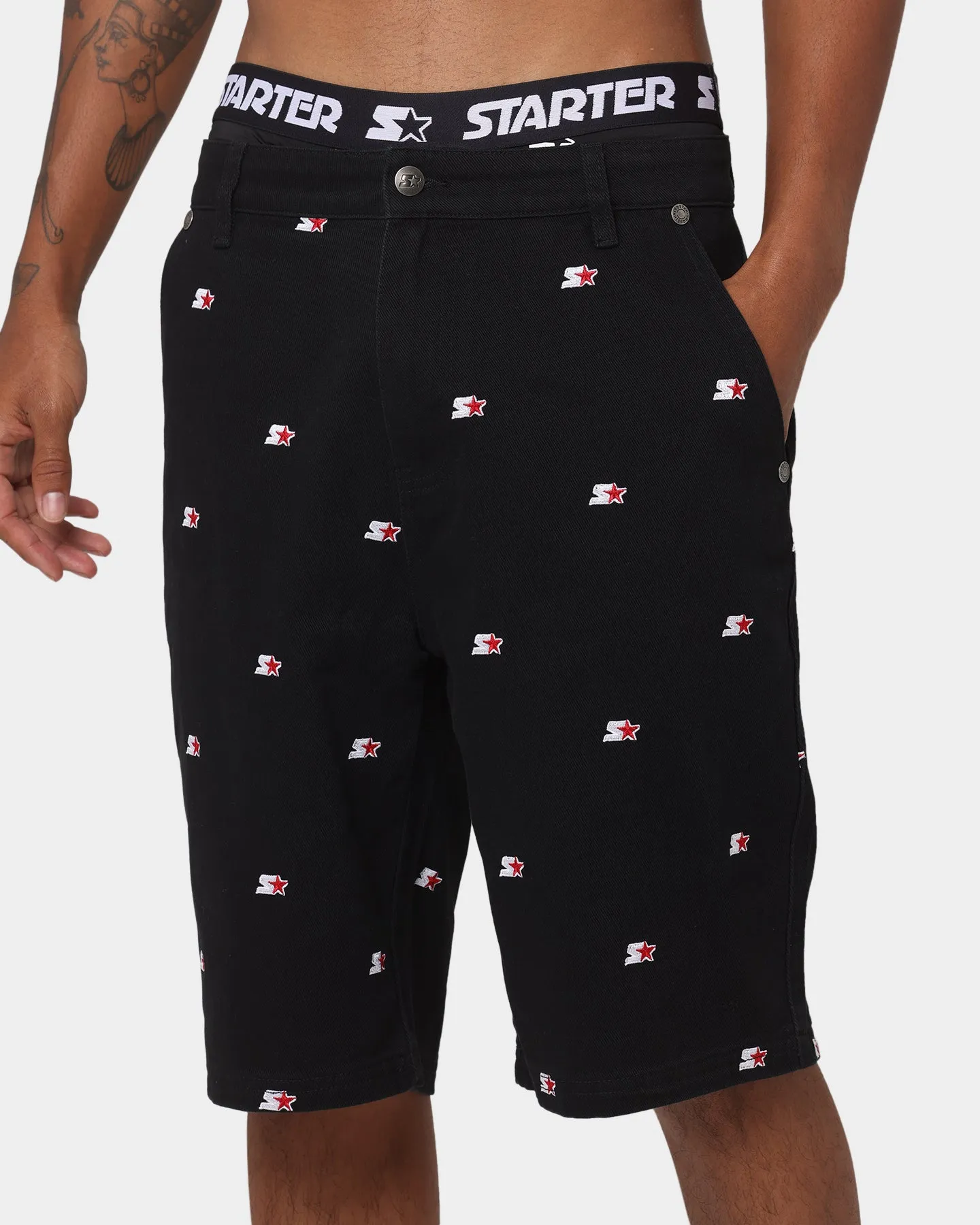 Starter Star Gazer Relaxed Chino Shorts Black