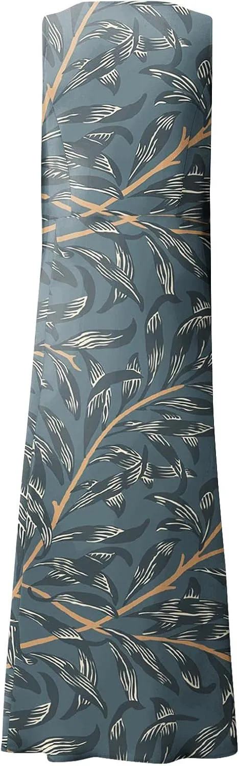 Summer Linen Dresses for Women 2025 Trendy Sleeveless Beach Vacation Travel Dress Casual Maxi Sun Dresses