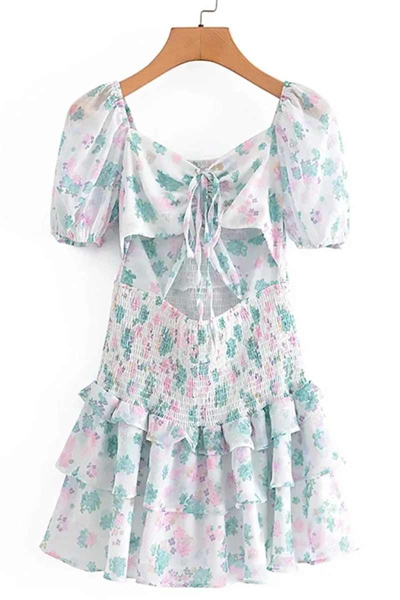 Summer Love Graceful Smocked Mini Dress