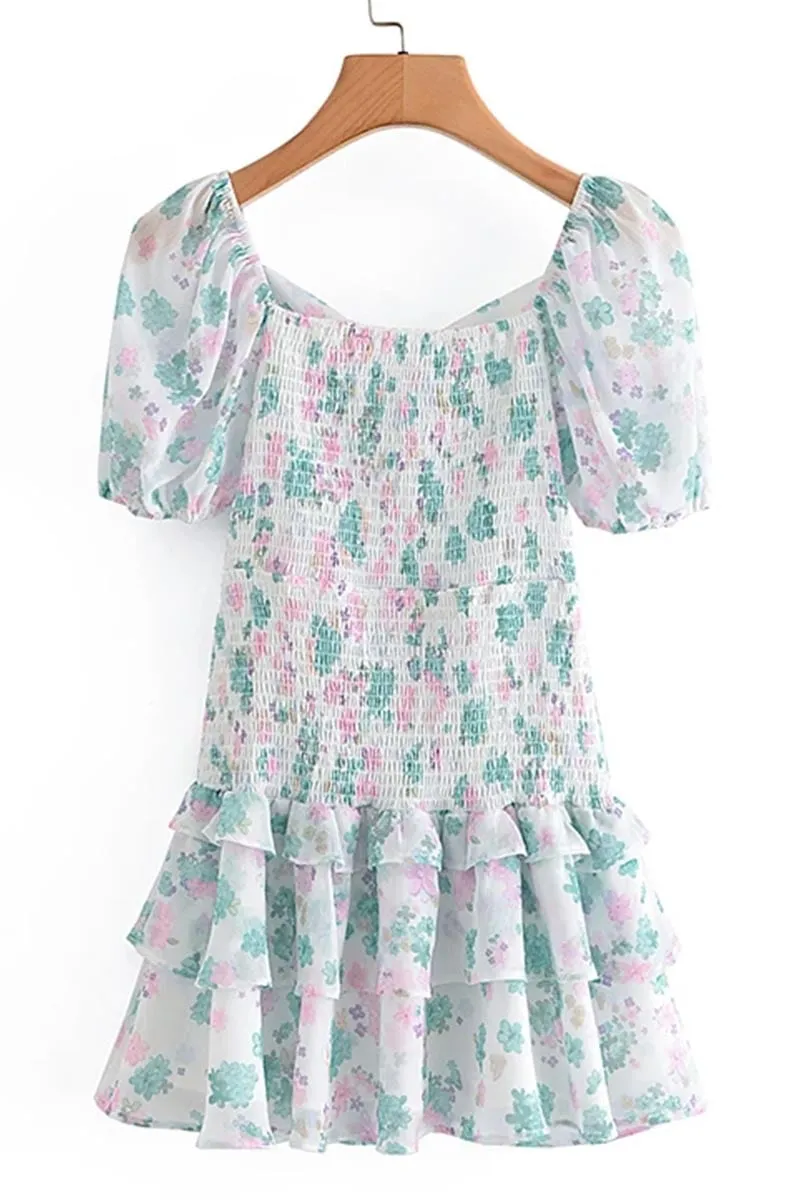 Summer Love Graceful Smocked Mini Dress