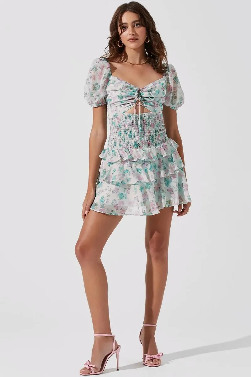 Summer Love Graceful Smocked Mini Dress