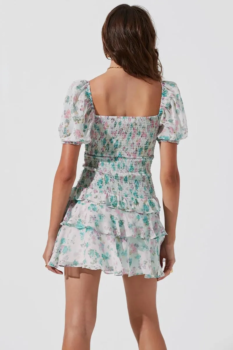 Summer Love Graceful Smocked Mini Dress