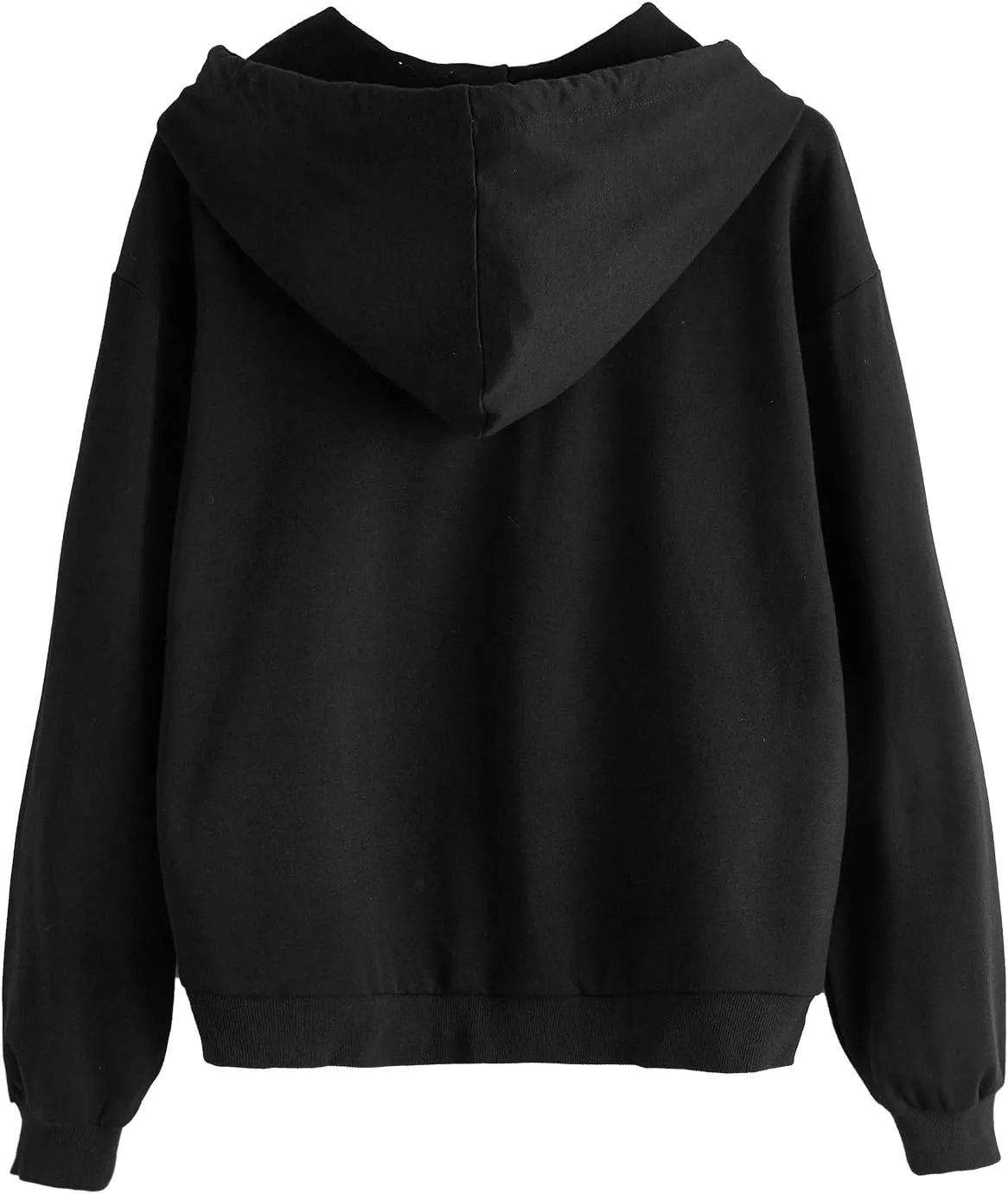 SweatyRocks Womens Long Sleeve Floral Print Pullover Hoodie Sweatshirt Tops