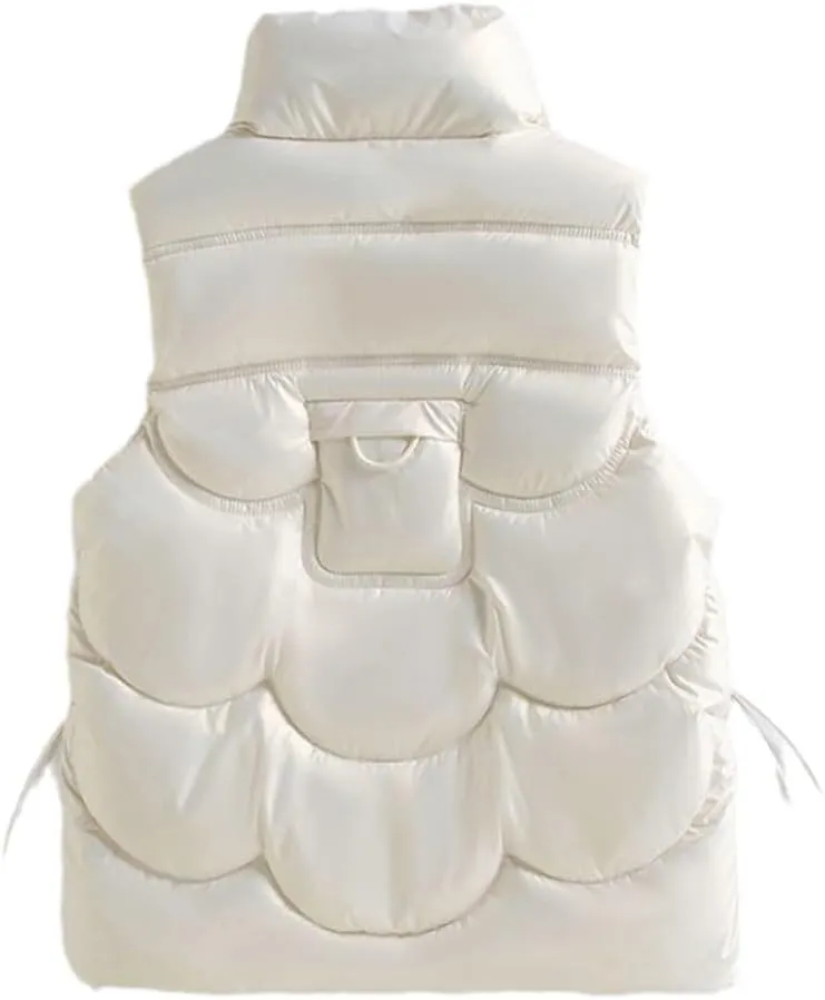 SWEPER Women'S Down Vest - Autumn Winter Women Winter Vests Cotton Padded Sleeveless Coat Female Waterproof Waistcoat
