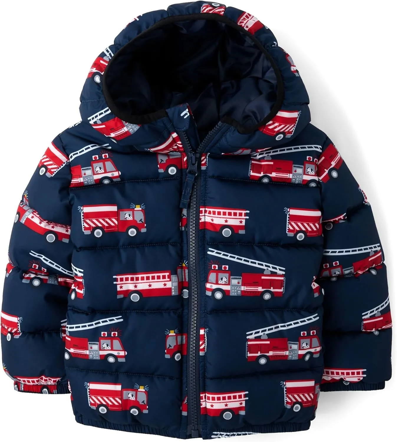 The Children's Place Baby and Toddler Boys' Medium Weight Wind-Resistant, Water-Resistant Puffer Jacket