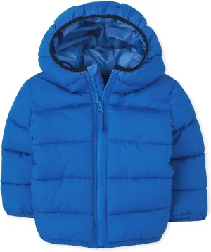 The Children's Place Baby and Toddler Boys' Medium Weight Wind-Resistant, Water-Resistant Puffer Jacket
