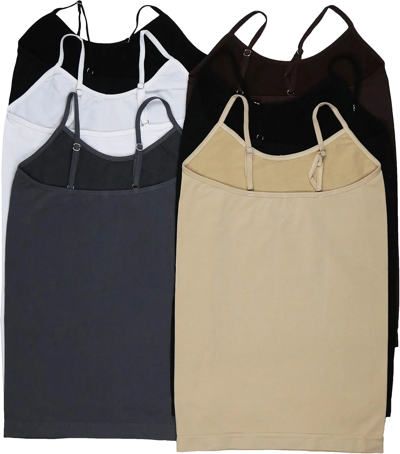 ToBeInStyle Women's Fitted Adjustable Spaghetti Strap Camisole