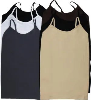ToBeInStyle Women's Fitted Adjustable Spaghetti Strap Camisole