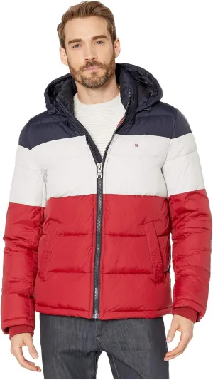 Tommy Hilfiger Men's Down Alternative Hooded Puffer Jacket (Standard and Big & Tall)