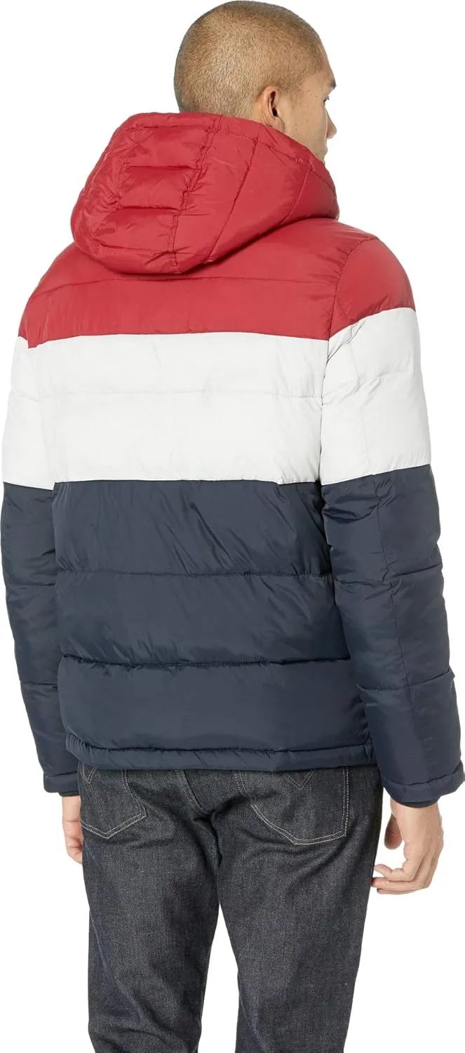 Tommy Hilfiger Men's Down Alternative Hooded Puffer Jacket (Standard and Big & Tall)