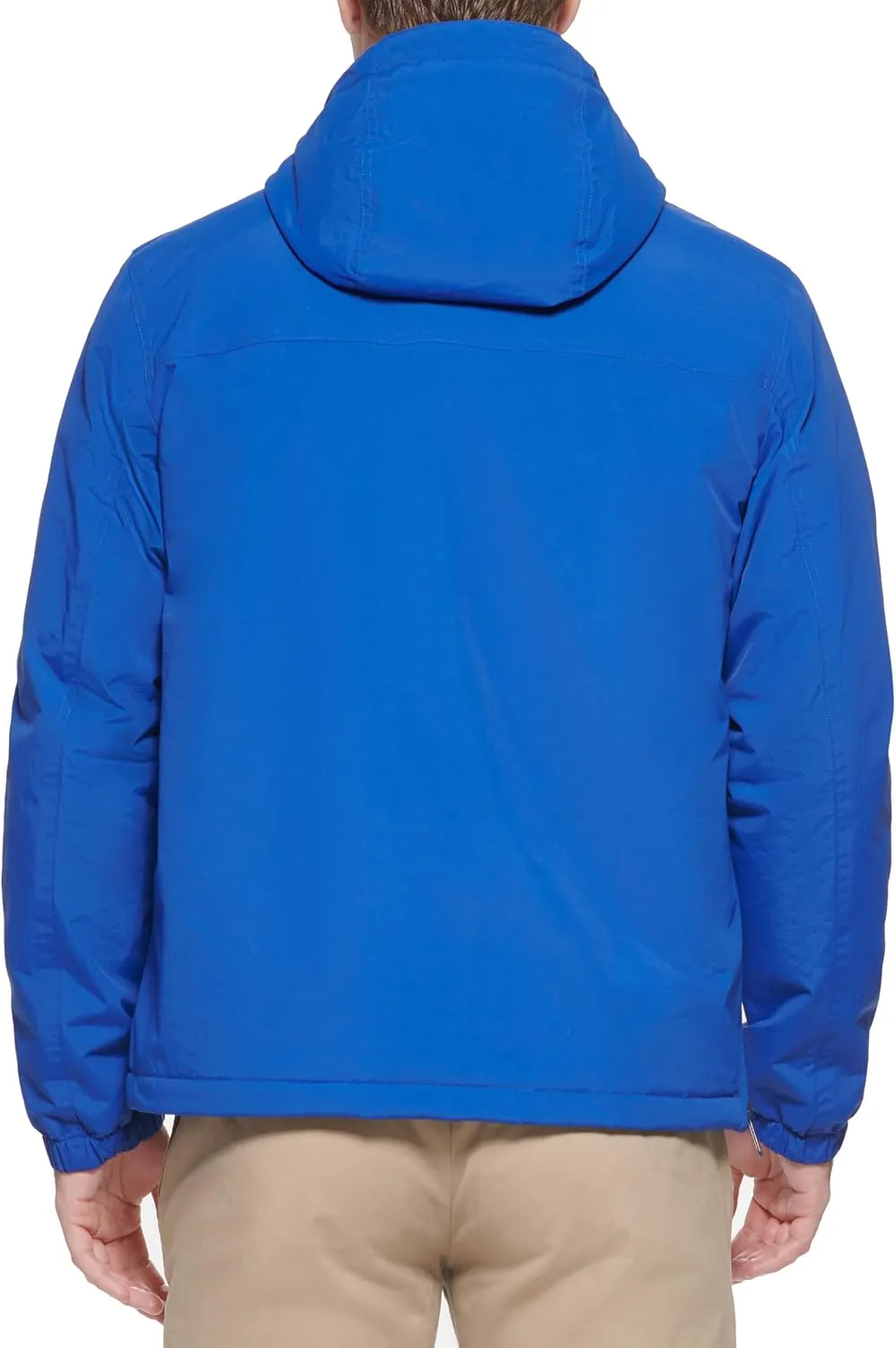 Tommy Hilfiger Men's Performance Fleece Lined Hooded Popover Jacket