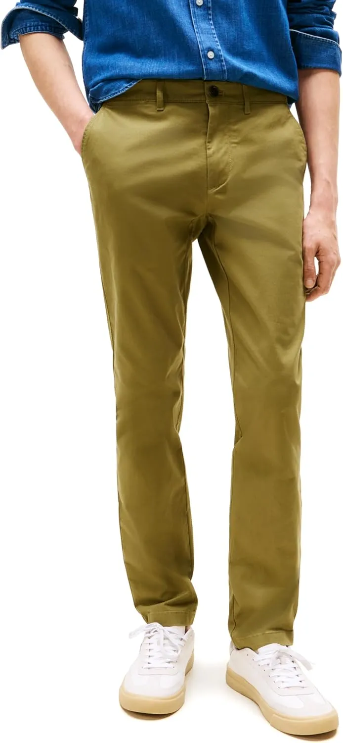 Tommy Hilfiger Men's Stretch Cotton Chino Pants in Slim Fit