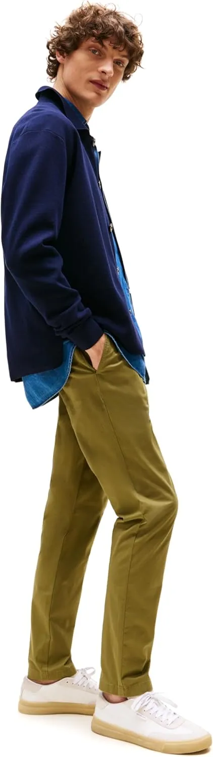 Tommy Hilfiger Men's Stretch Cotton Chino Pants in Slim Fit