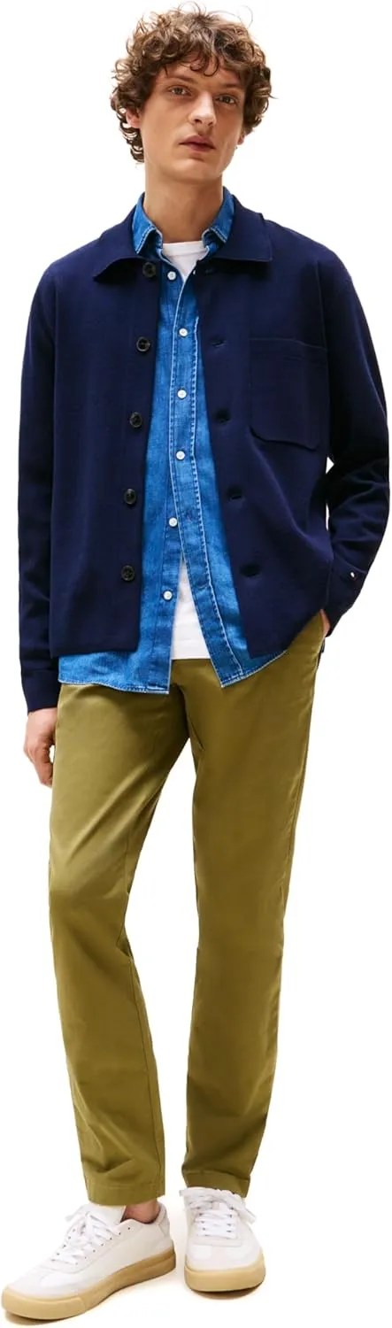 Tommy Hilfiger Men's Stretch Cotton Chino Pants in Slim Fit