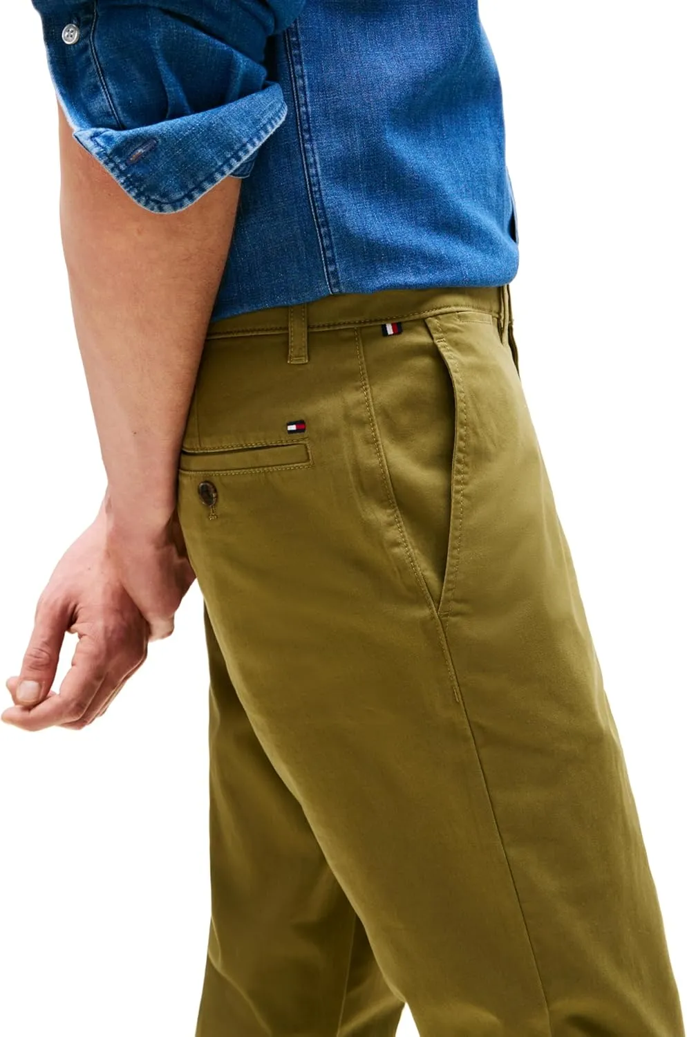 Tommy Hilfiger Men's Stretch Cotton Chino Pants in Slim Fit
