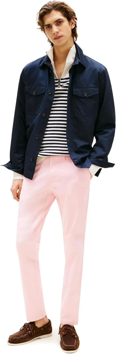 Tommy Hilfiger Men's Stretch Cotton Chino Pants in Slim Fit