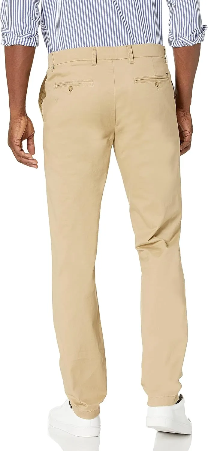 Tommy Hilfiger Men's Stretch Cotton Chino Pants in Slim Fit