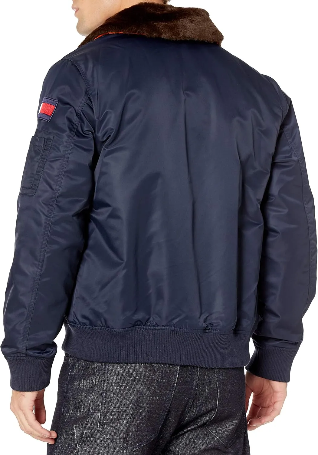 Tommy Hilfiger Men's Tommy Hilfiger Men's Laydown Removable Pile Collar Officer Jacket