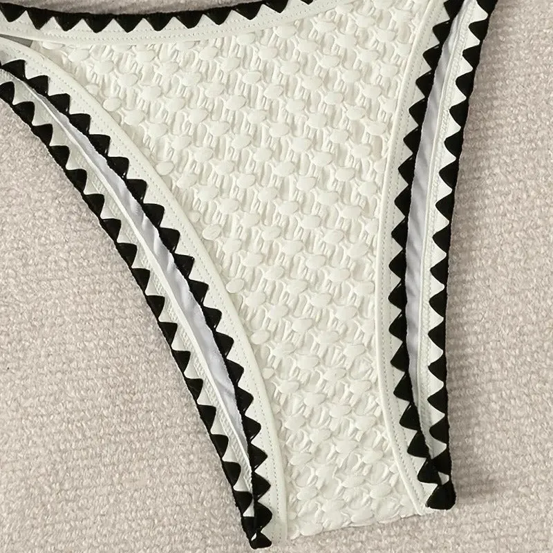 Trend4us Coastal Chic Textured Bikini Set