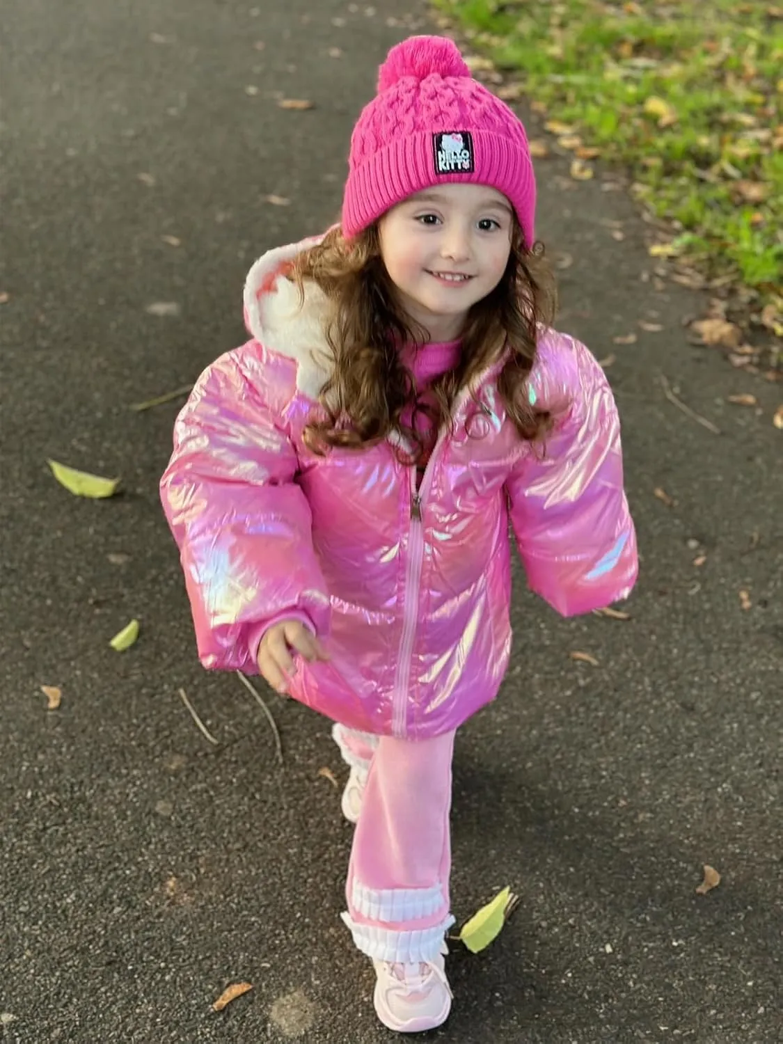 UNICOMIDEA Baby Girl Winter Coat Toddler Laser Jackets Warm Sparkly Outerwear with Hooded for 12M-5T