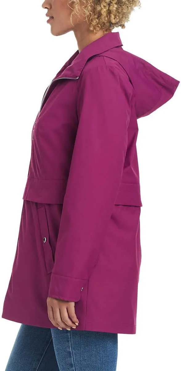 Vince Camuto Women's Lightweight Water and Wind Resistant Rain Jacket