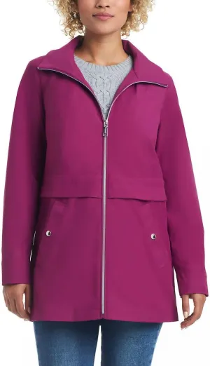Vince Camuto Women's Lightweight Water and Wind Resistant Rain Jacket