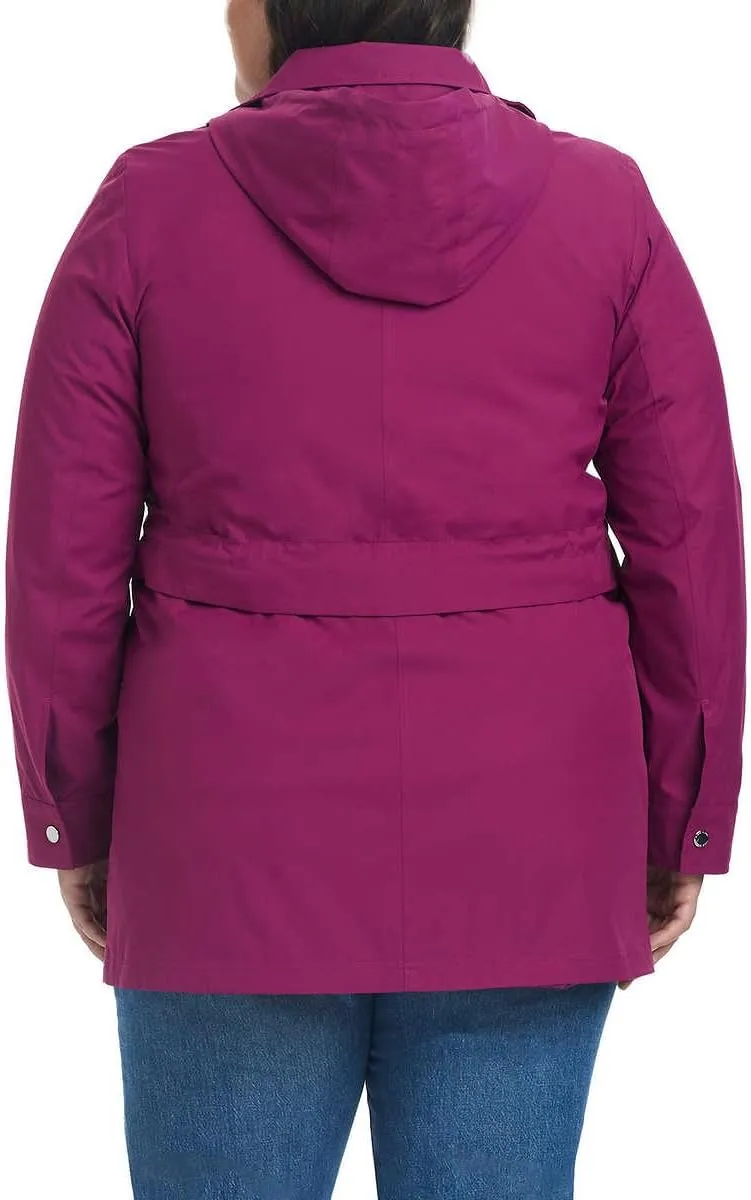 Vince Camuto Women's Lightweight Water and Wind Resistant Rain Jacket