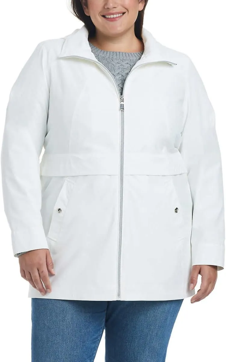 Vince Camuto Women's Lightweight Water and Wind Resistant Rain Jacket