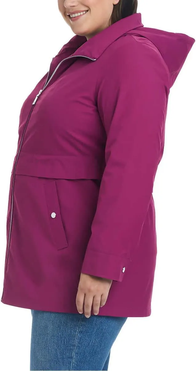 Vince Camuto Women's Lightweight Water and Wind Resistant Rain Jacket