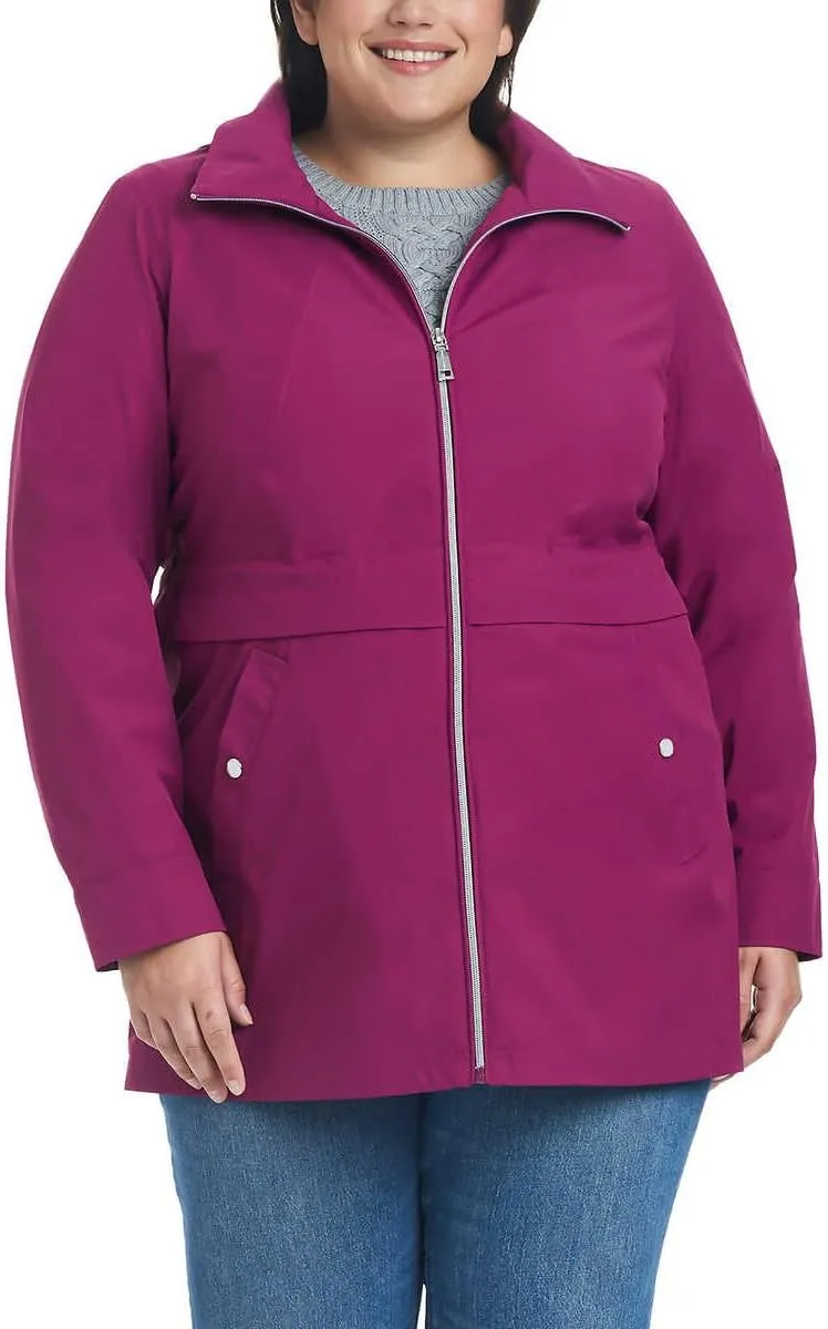 Vince Camuto Women's Lightweight Water and Wind Resistant Rain Jacket