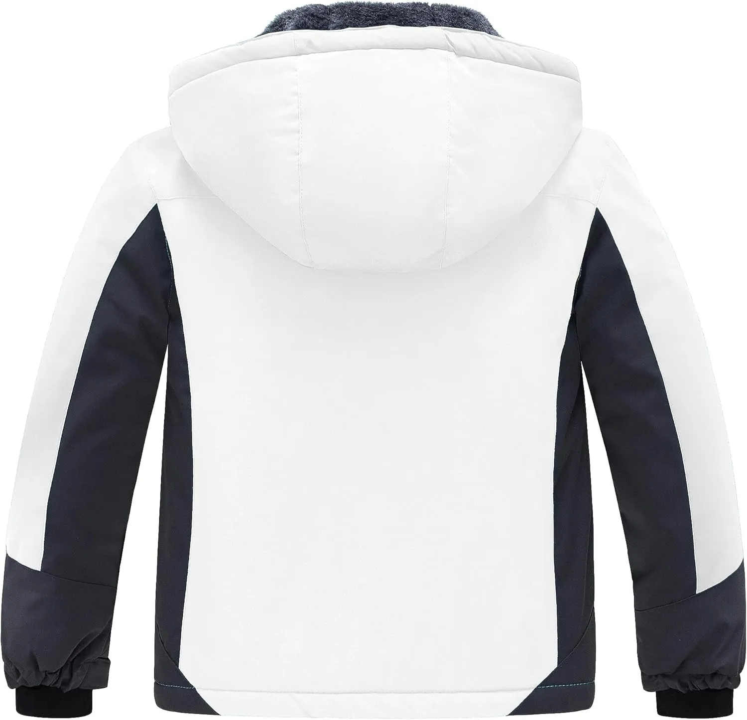 wantdo Girls' Waterproof Winter Coat Fleece Ski Jacket Hooded Snow Coat Warm Raincoat Outerwear