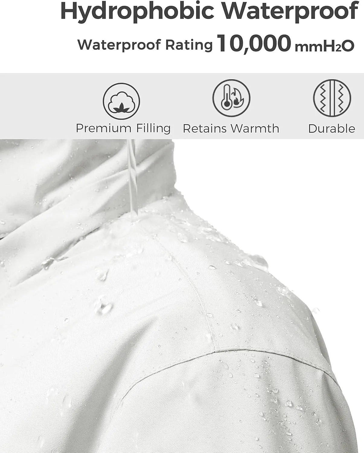 wantdo Girls' Waterproof Winter Coat Fleece Ski Jacket Hooded Snow Coat Warm Raincoat Outerwear