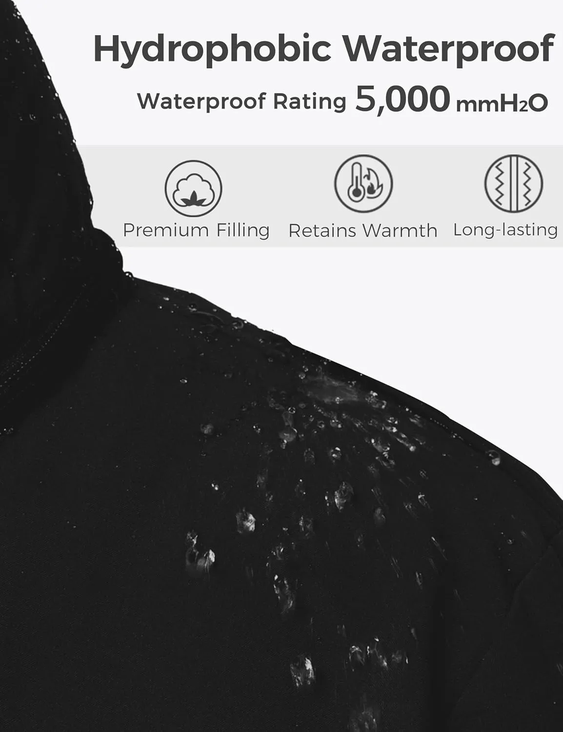 wantdo Men's Big and Tall Winter Coat Warm Long Puffer Jacket Thicken Snow Parka Outerwear with Removable Hood