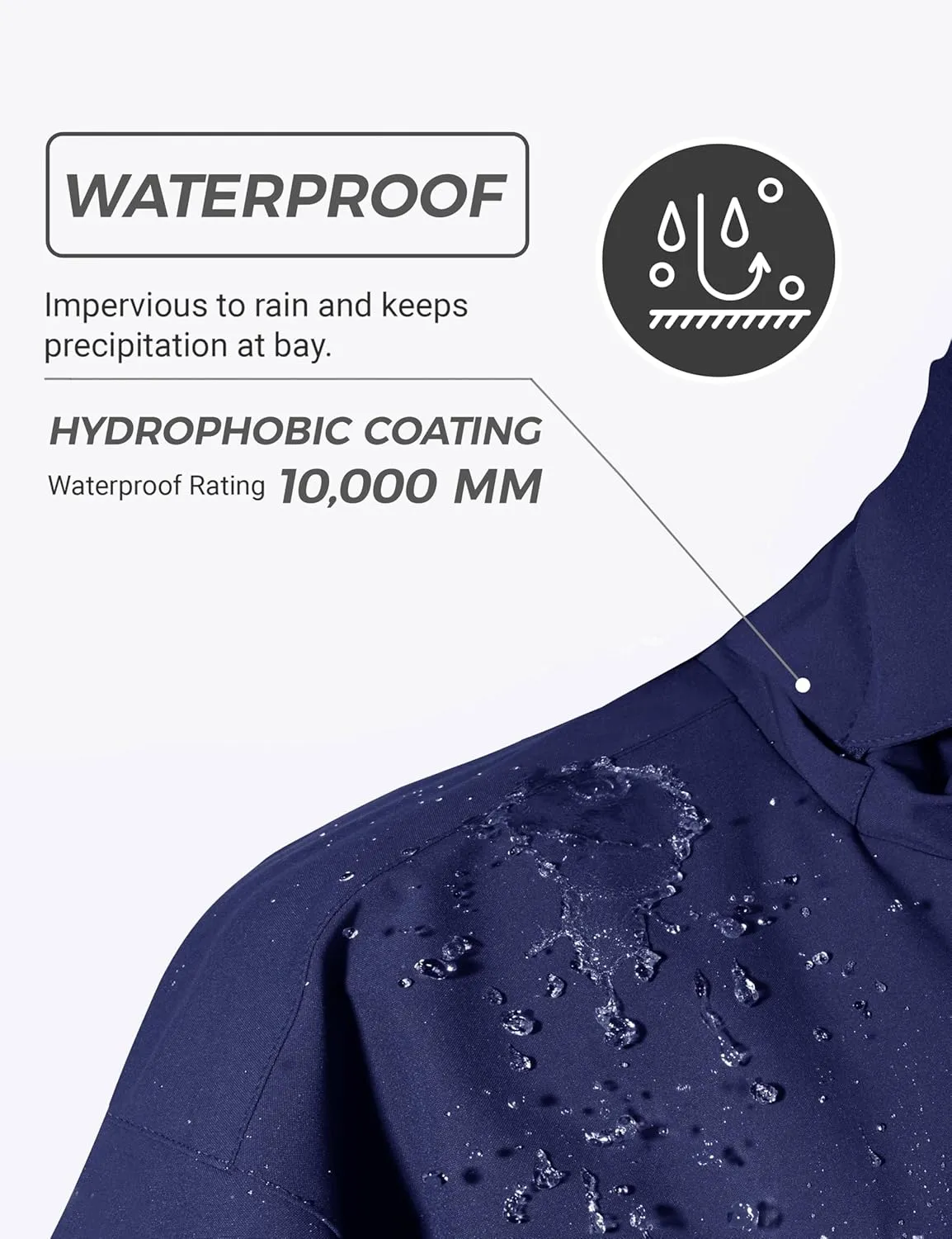 Wantdo Men's Plus Size Waterproof Ski Jacket Big&Tall Warm Winter Hooded Coat Snow Mountain Windbreaker