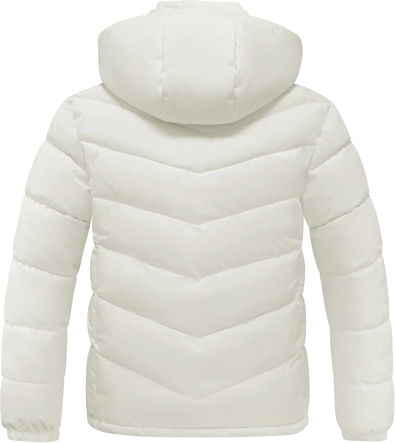wantdo Men's Puffer Jacket Waterproof Winter Cotton Coat Hooded Parka Jacket Recycled Outerwear (Regular and Big Size)