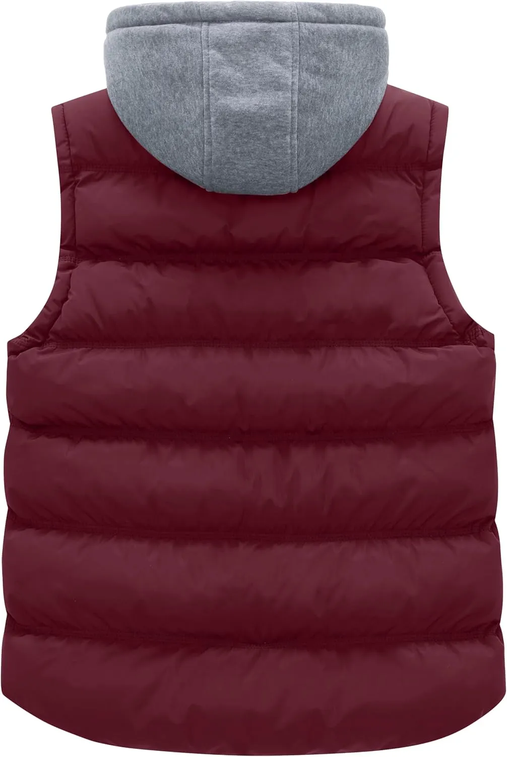 wantdo Women's Quilted Puffer Vest Thicken Warm Winter Coat with Removable Hood