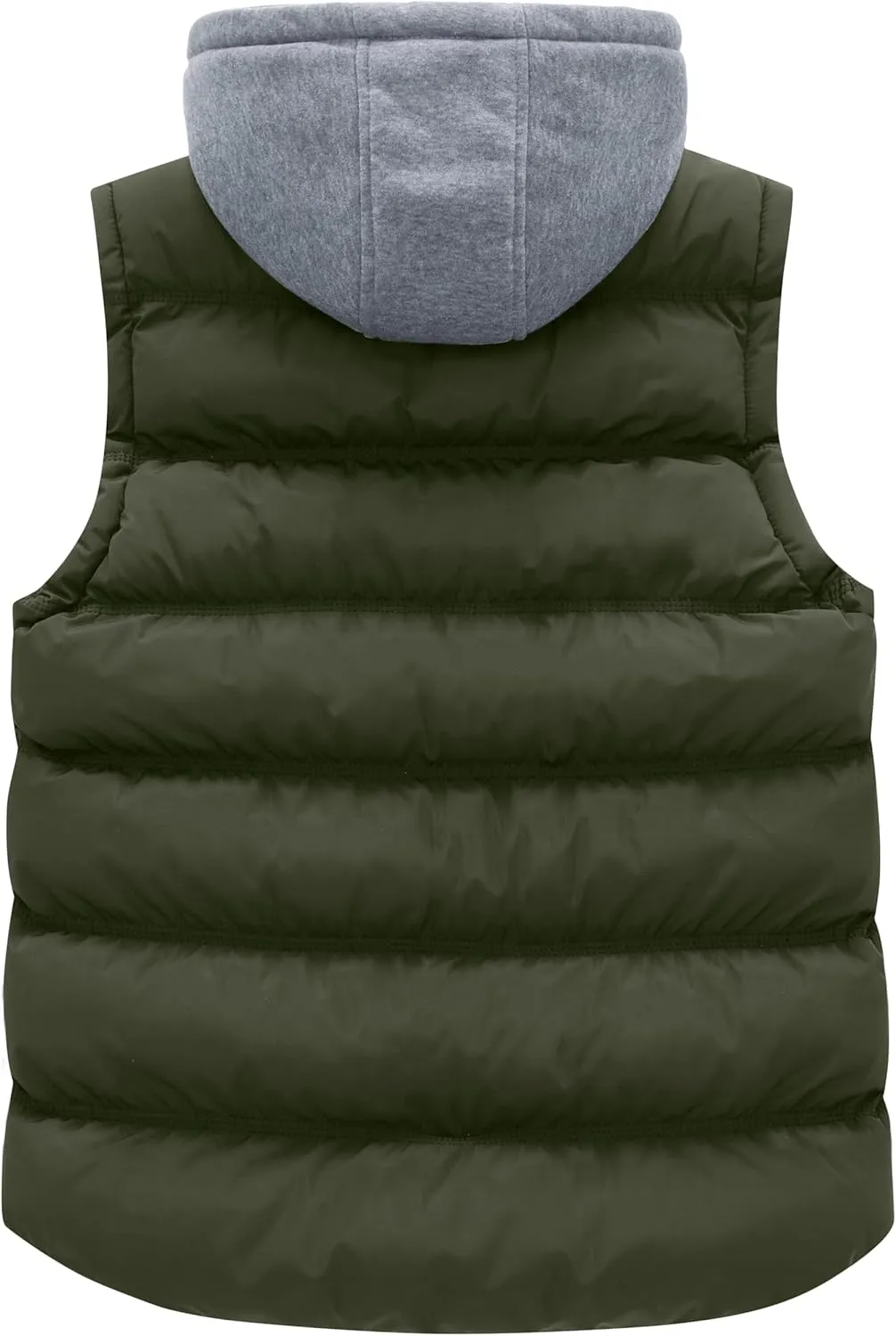 wantdo Women's Quilted Puffer Vest Thicken Warm Winter Coat with Removable Hood