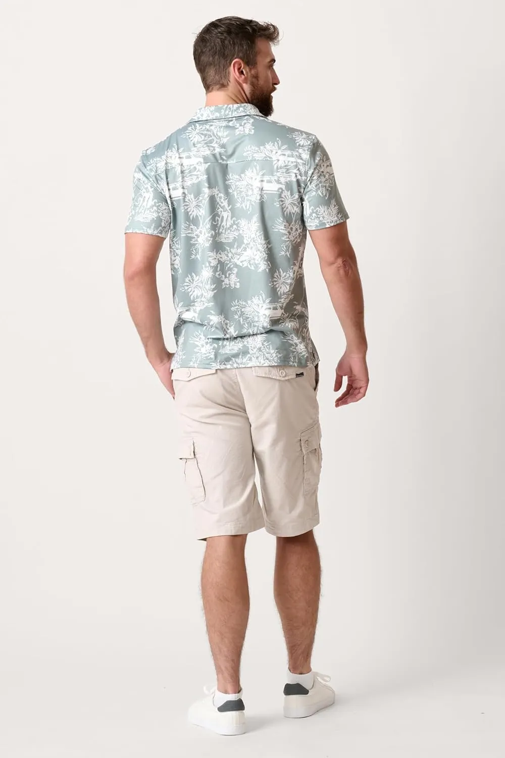 Wearfirst Men's Caution Ripstop Stretch Cotton Cargo Shorts | Day Hiker