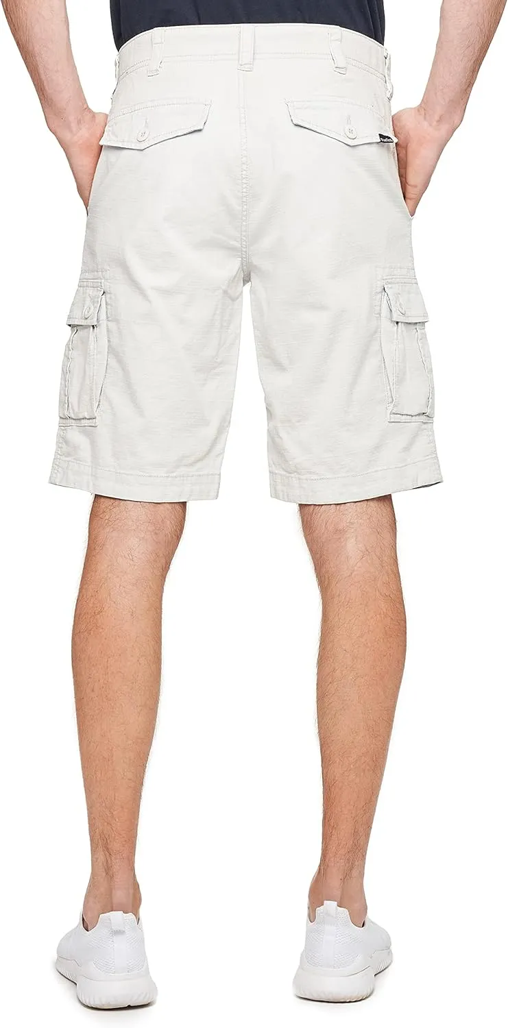 Wearfirst Men's Caution Ripstop Stretch Cotton Cargo Shorts | Day Hiker