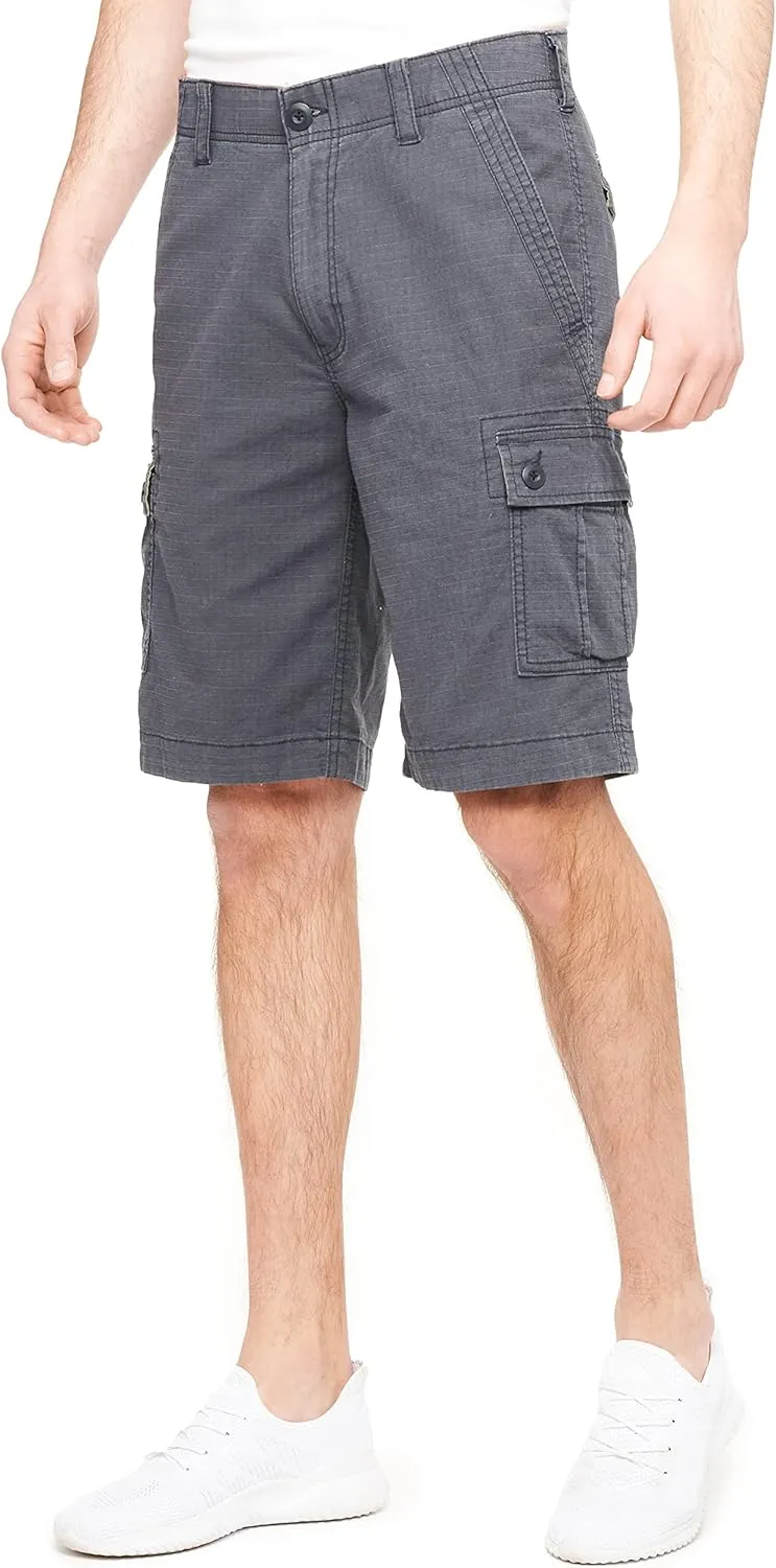 Wearfirst Men's Caution Ripstop Stretch Cotton Cargo Shorts | Day Hiker