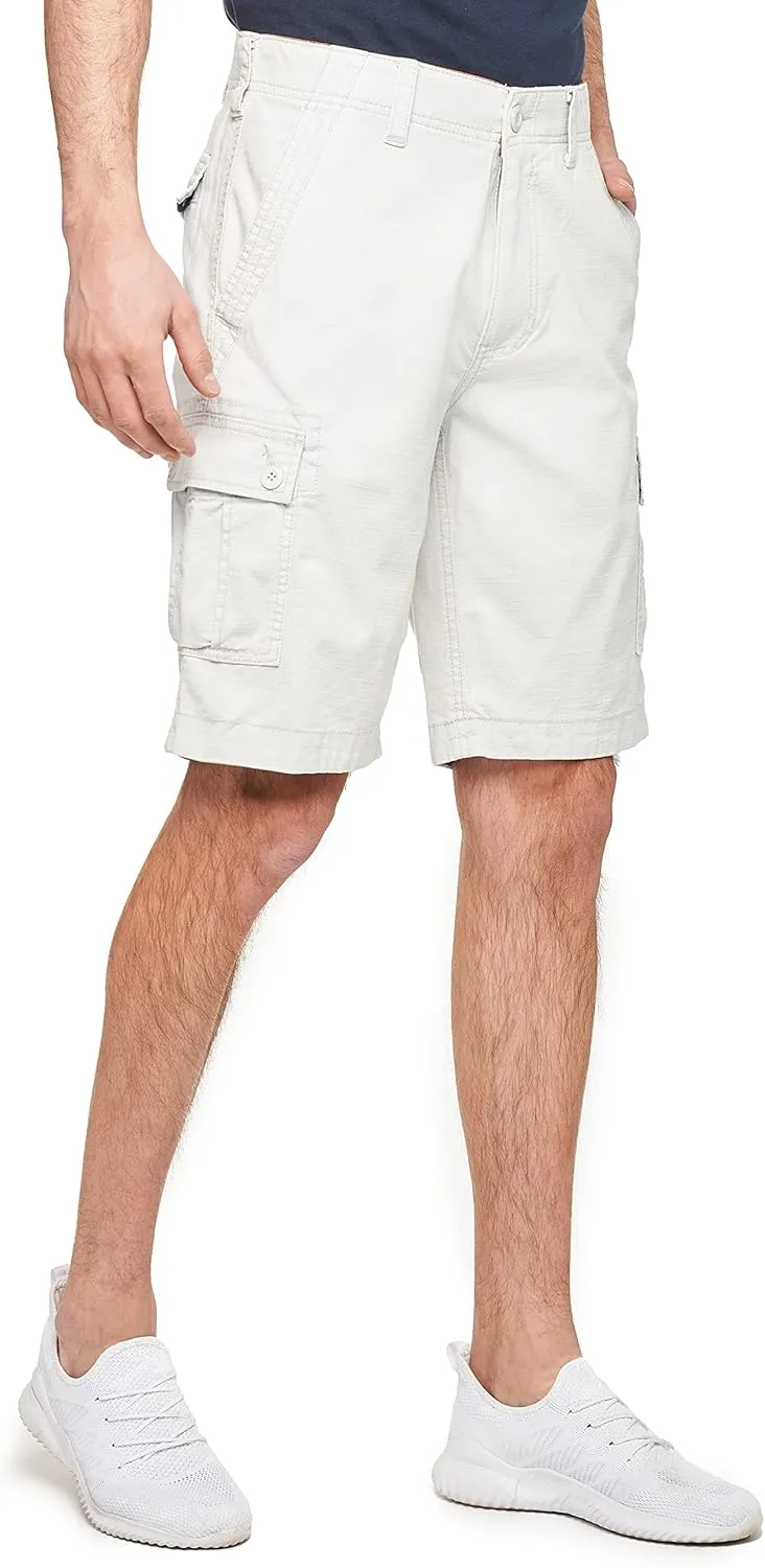 Wearfirst Men's Caution Ripstop Stretch Cotton Cargo Shorts | Day Hiker