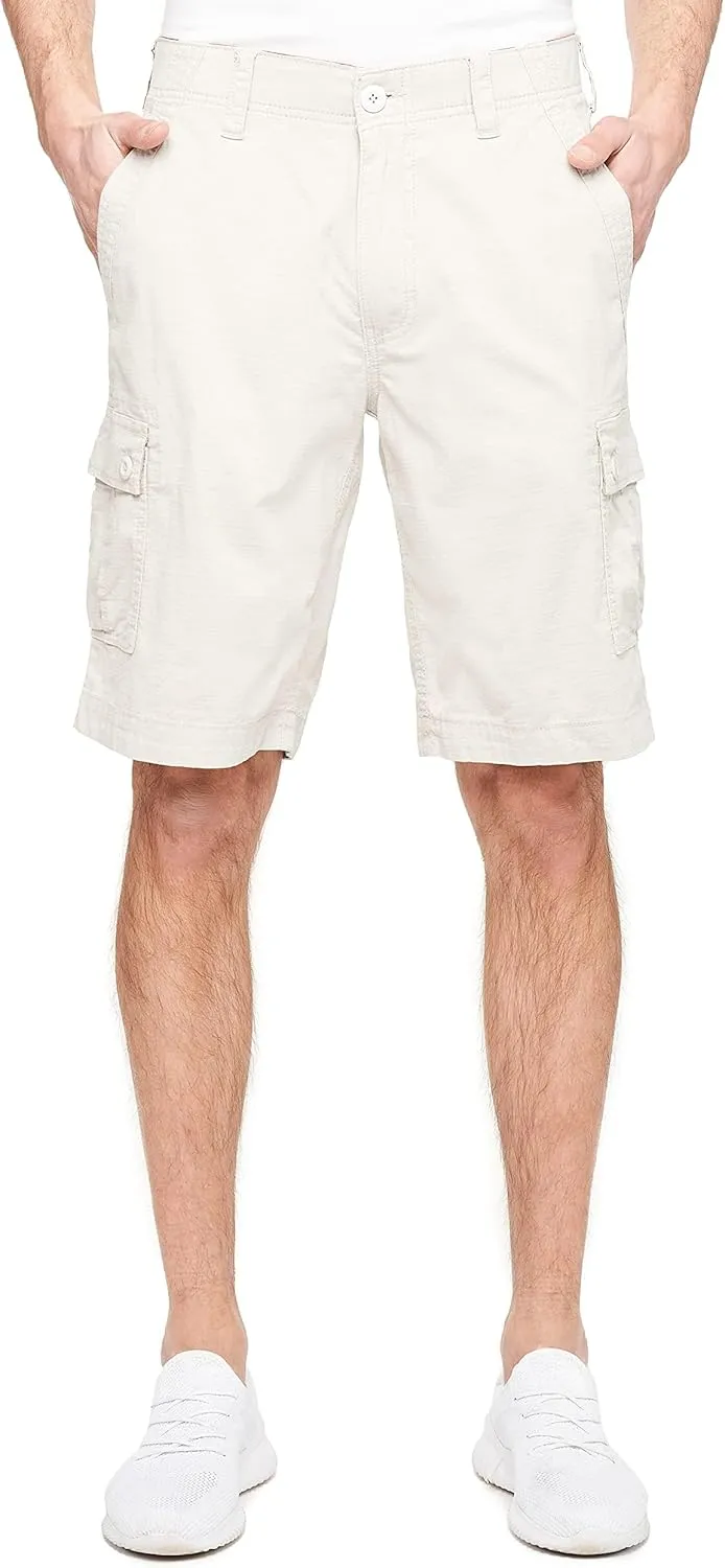 Wearfirst Men's Caution Ripstop Stretch Cotton Cargo Shorts | Day Hiker