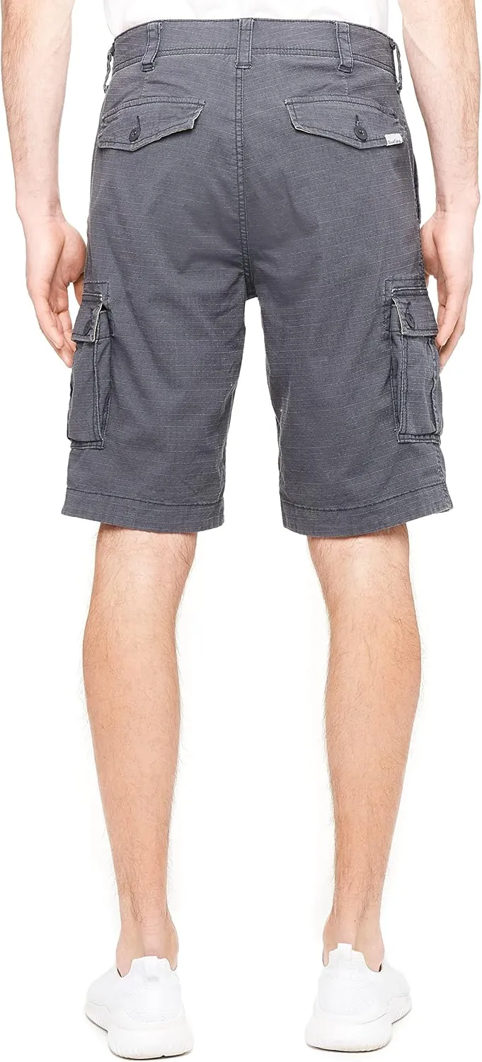 Wearfirst Men's Caution Ripstop Stretch Cotton Cargo Shorts | Day Hiker