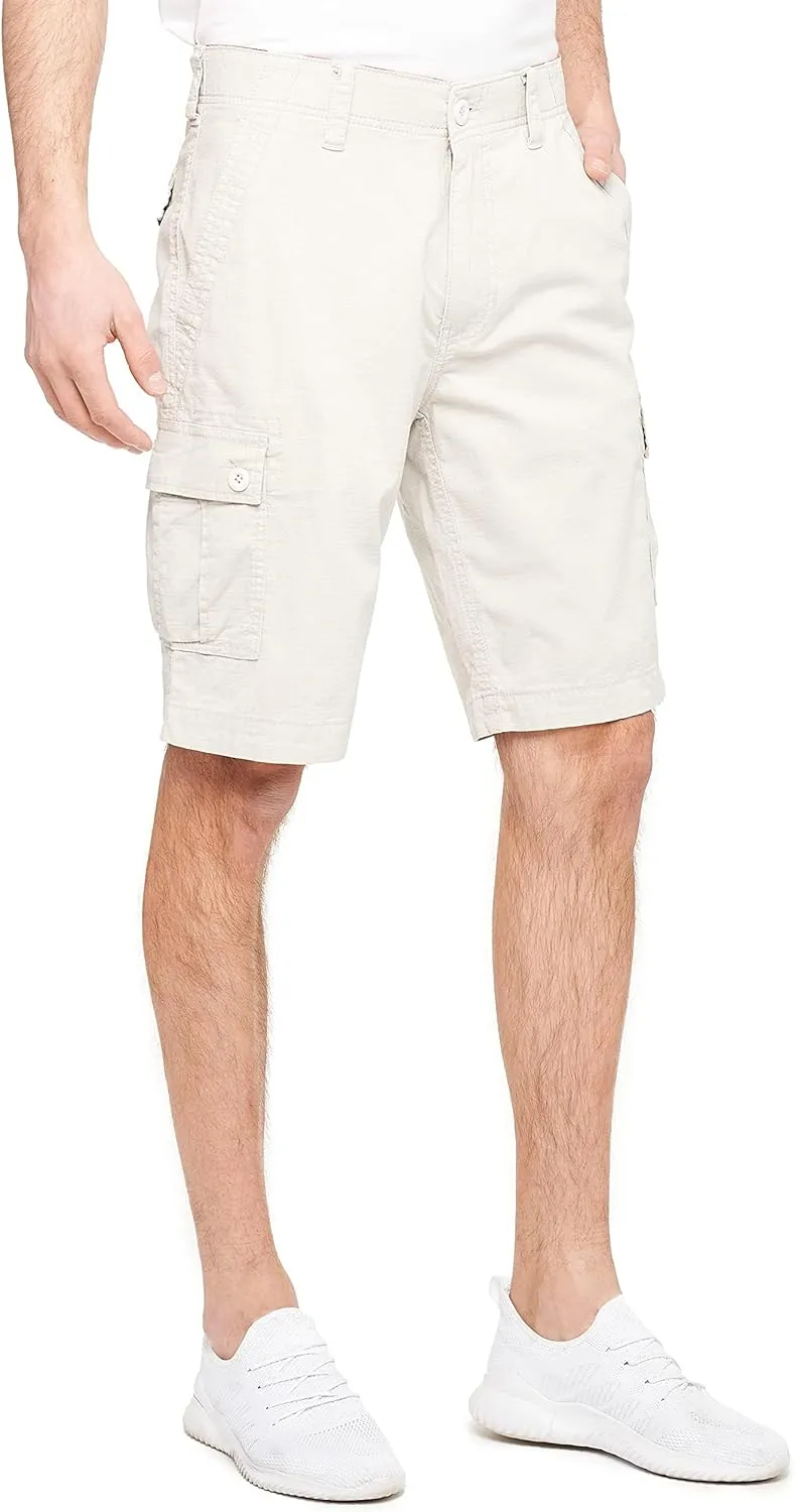 Wearfirst Men's Caution Ripstop Stretch Cotton Cargo Shorts | Day Hiker